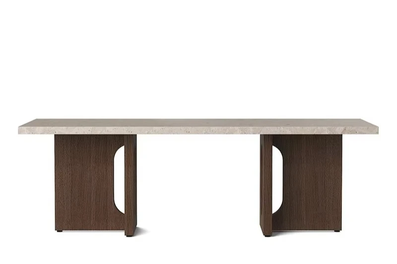 Marble coffee table Stone Chang'an Jing coffee table Antique granite desktop Solid wood dining table Natural