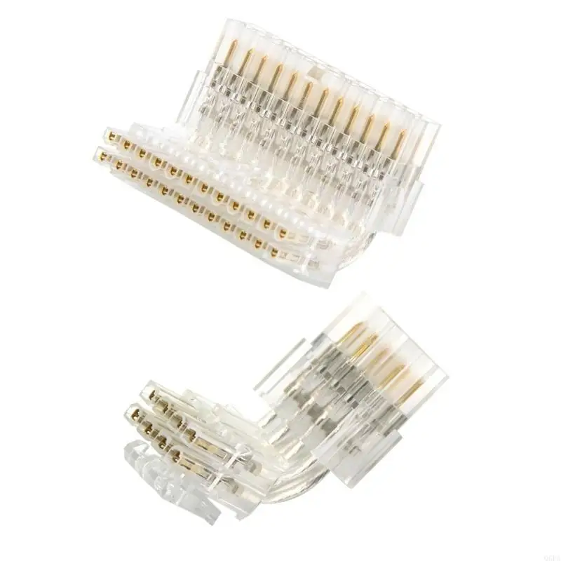 Flexible 24Pin/8pin Female to Male 90 Degree Power Adapter Connector for CPU power Adapter Right Connectors