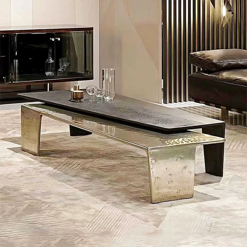 Coffee table minimalist multi-functional tea table art modern side table special-shaped