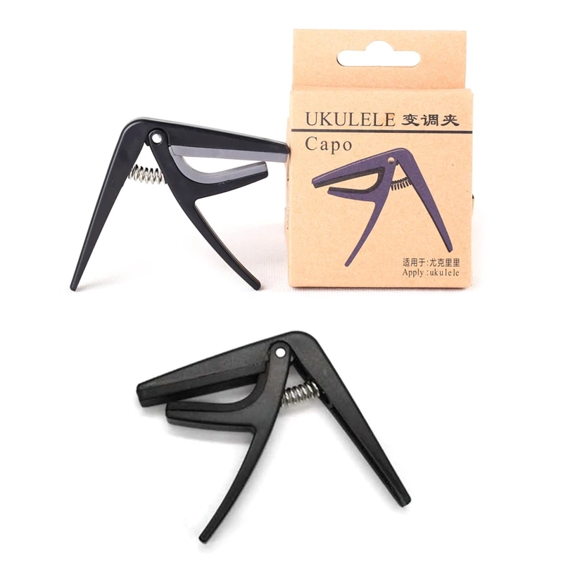 Professional Single-Handed Ukulele Capo, 4 Strings Guitar Capos, Guitar Parts and Accessories