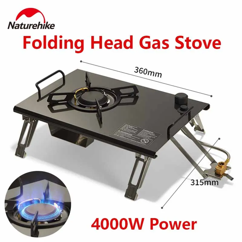 Naturehike IGT Table Gas Stove Burner Strong Fire Heater Furnace Outdoor Cooking Stainless High Thermal Power Camping Equipment