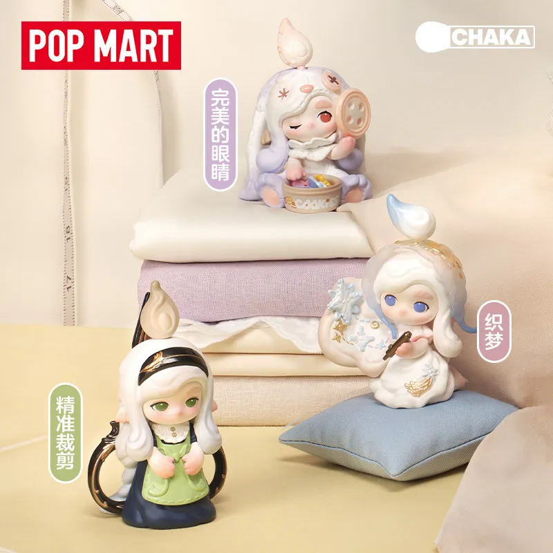 Genuine POP MART CHAKA Blind Box Stitch By Stitch Series Toys Mystery Box Anime Figure Guess Box Cute Doll Gifts - view 4