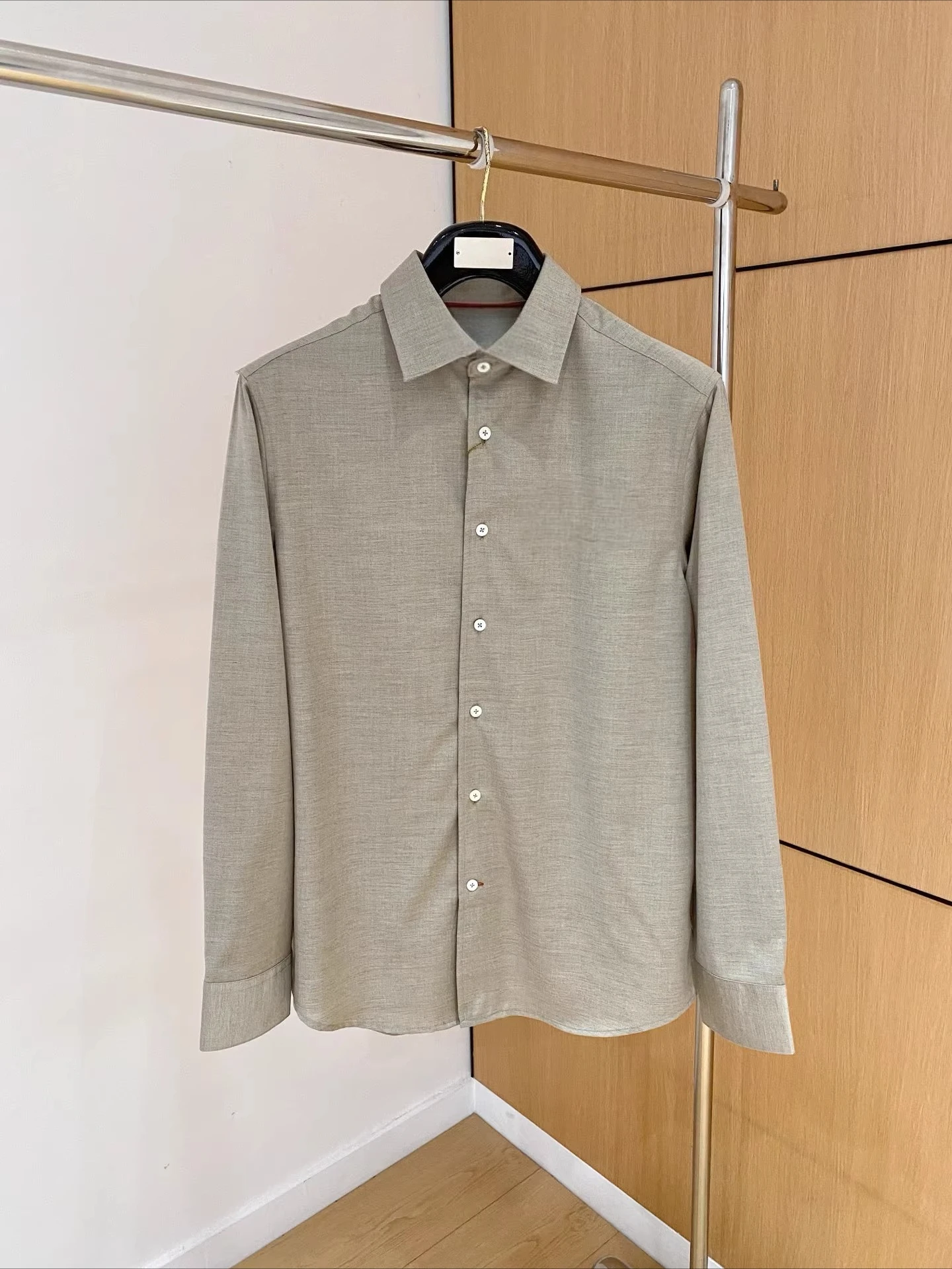 

Italian LP old money wind wool blended shirt 26ss casual shirt