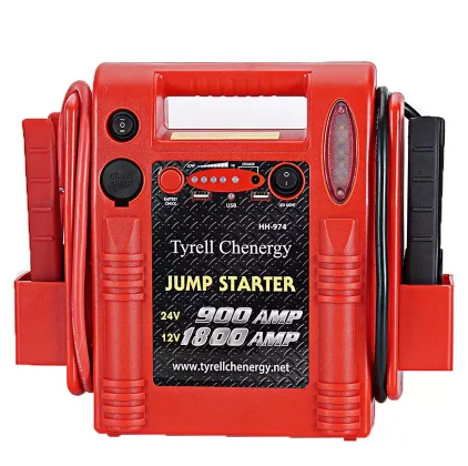 12 24 Volt Car & Truck Backup Portable 40000mAh 900/1800 AMP 5-LED Light Spark Proof Digital Screen Jump Starter Power Bank