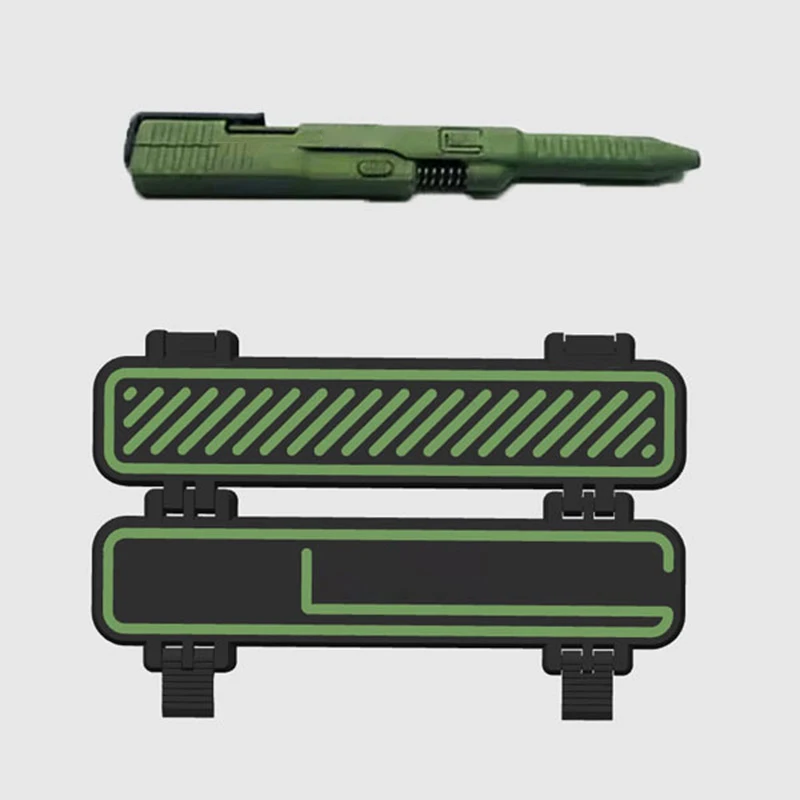 Tactical Slide Action Ballpoint Pen with Slide Action Case Refillable Smooth Ink Pen Tactical-Themed Pen for Office Desk Use