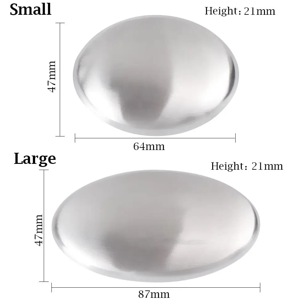 1 pz 304 in acciaio inox deodorante sapone ovale lavamani deodoranti saponi metallici prodotti per la pulizia battericida utensili da cucina