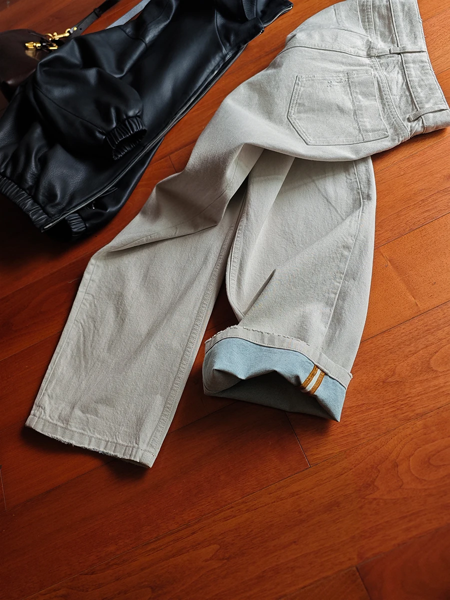 

Двусторонние цветные джинсы-клеш с изогнутым кроем, красивые, для повседневной носки, с множеством карманов, на высокой талии, длинные.