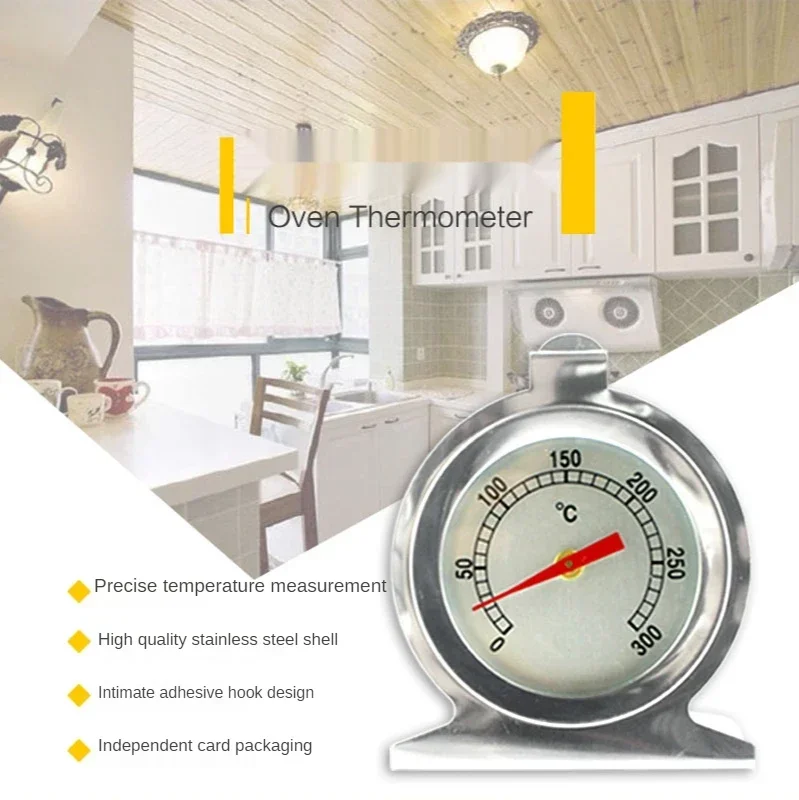 Kitchen Oven Thermometers Stainless Steel Food Meat Dial Mini Thermometer Gauge Baking Temperature  Household Supplies Tool