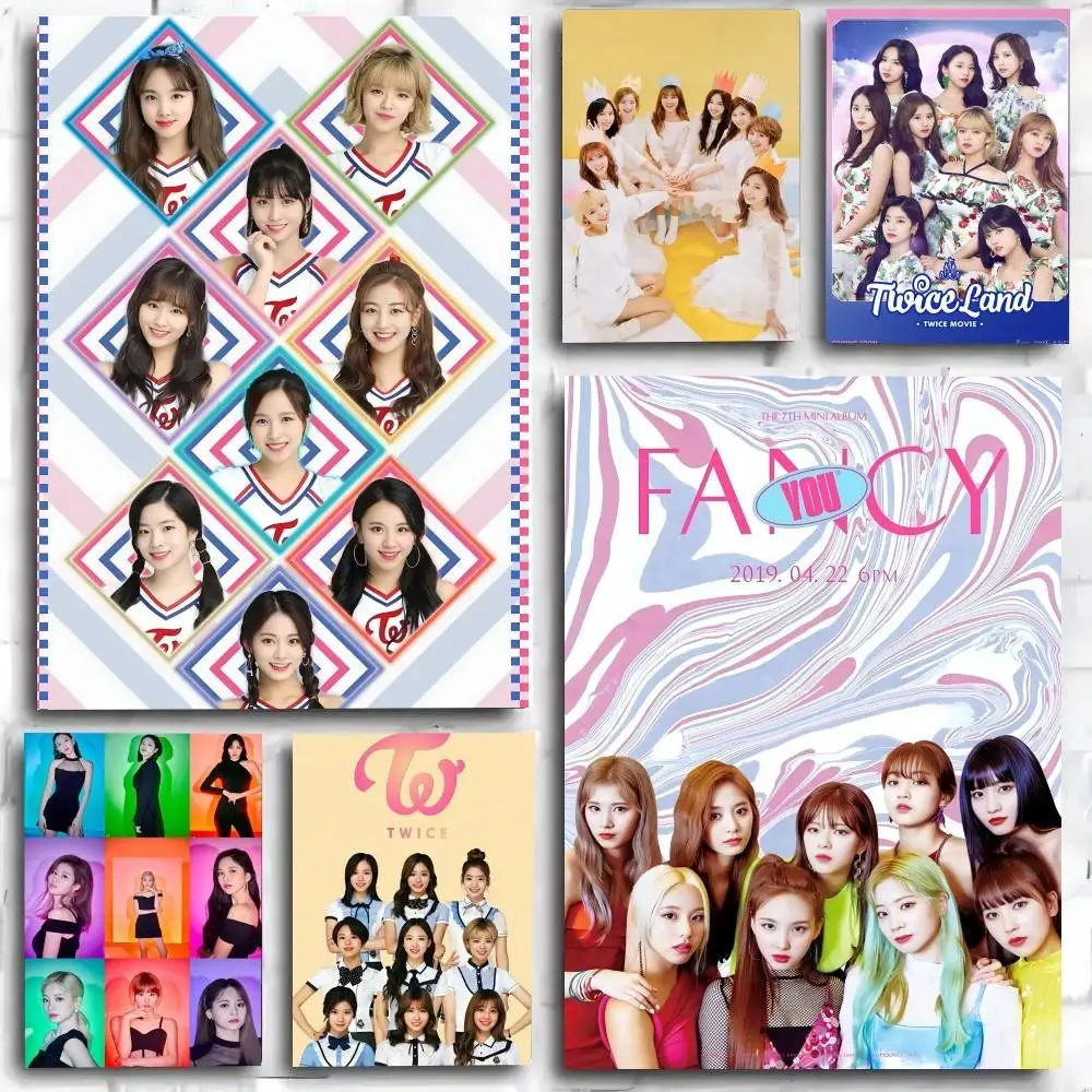 Hot Kpop T-Twice Poster Kunstdruck im Anime-Stil, Heimdekoration, ideales Geschenk, perfekte Raumdekoration