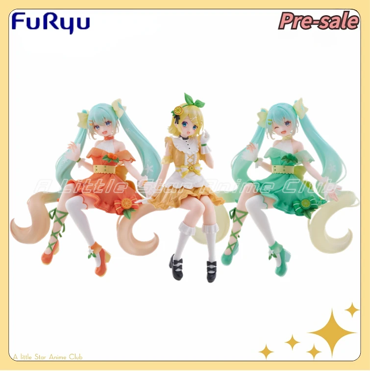 【先行販売】オリジナル-フリュー-ヌードルストッパー-ピアプロ-初音ミク-鏡音リン-a-b賞-最終特大賞-グリーン＆オレンジバージョン