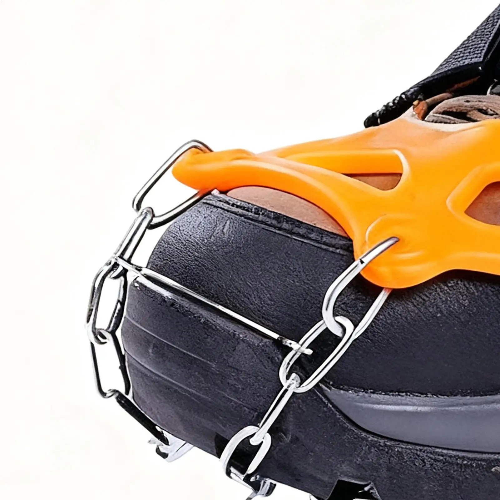 حذاء الجليد غير قابل للانزلاق من الفولاذ المقاوم للصدأ واقي للثلج والثلج لصيد الأسماك والمشي وتسلق الجبال والمشي لمسافات طويلة والسفر والتسلق #5