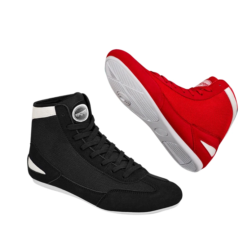 

Высокие боксерские туфли для мужчин и детей, обувь для боевых тренировок Sanda, обувь для взрослых, борцовская обувь для фитнеса, тяжелой атлетики, обувь для боевых искусств