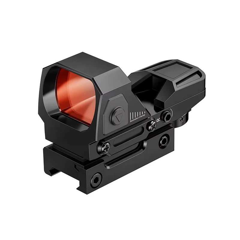1X22X33 HD101 Red Dot Sight Holographic Reflex Sight 4 Reticle Optics on & Off Switch for 20mm 7 Brightness Level
