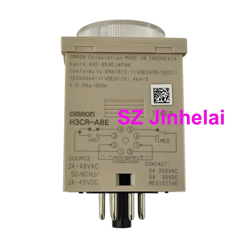 Omron Authentic Original H3CR-A8 H3CR-A8E Time Relay Time Calculator Solid State Timer 100-240VAC or 24-48VAC/12-48VDC