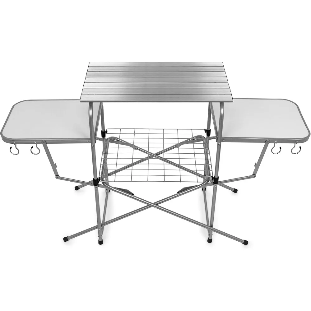 

Olympian Deluxe Portable Grill Table | Provides Plenty of Room for Grilling Gear | Ideal for Picnics, Camping, Boating