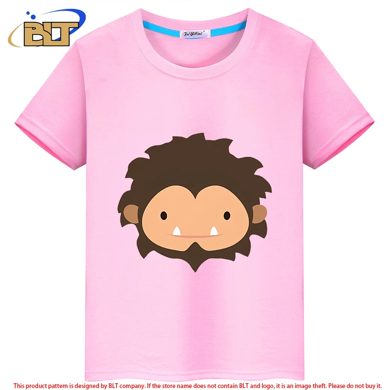 Sneaky Sasquatch Big Head printed children's clothing summer kids T-shirt classic short-sleeved personalized top