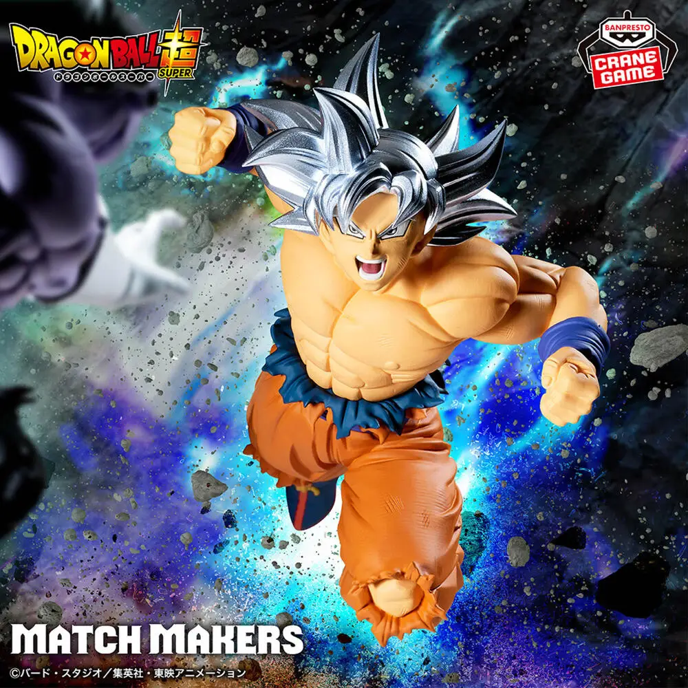 In Stock Genuine BANPRESTO MATCH MAKERS Dragon Ball Super Ultra Instinct Son Goku Jiren Figure Anime Model Toy