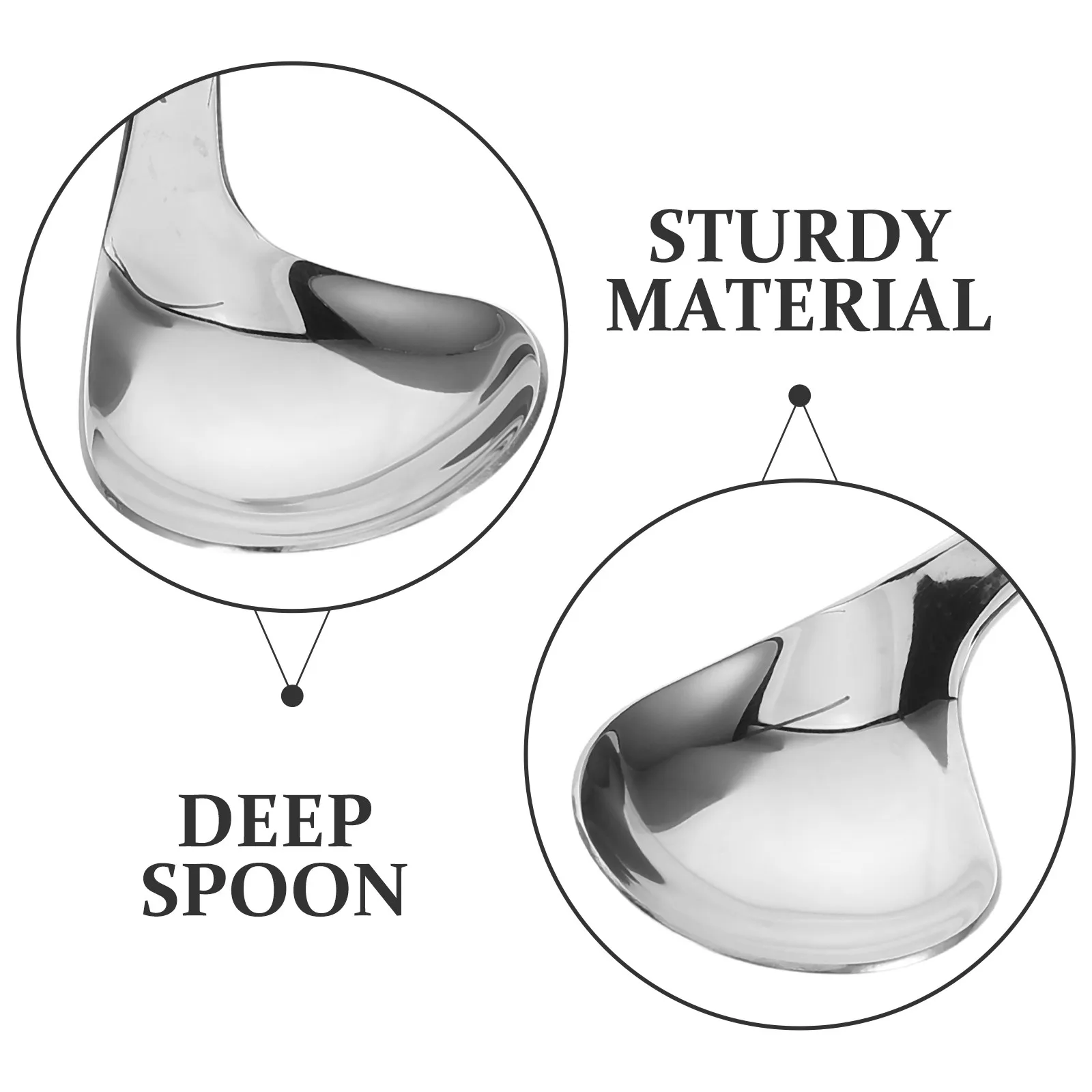 Ergonomic Adaptive Eating Spoon Curved Long Handle Deep Scoop for Elderly Disabled Hand Tremor Arthritic Hands Self Feeding