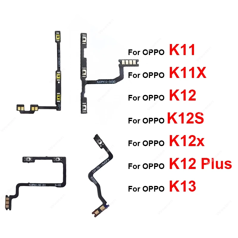 

Power Volume Flex Cable For OPPO K11 K11X K12 K12X K12S K13 Plus On OFF Power Voulme Side Buttons Keys Switch Flex Cable Parts