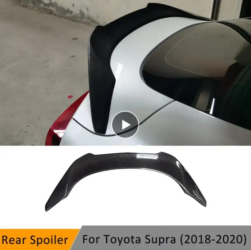 

Подходит для Toyota Supra 2018 2019 2020 2021 2022 2023 высококачественный спойлер из углеродного волокна для заднего багажника автомобиля