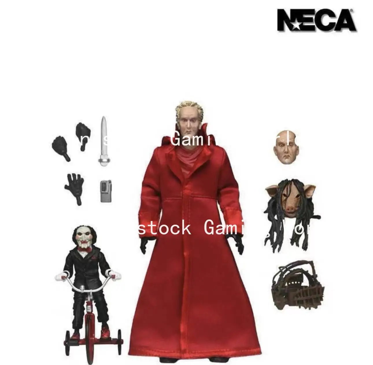 

In Stock NECA Chainsaw Red Robe Puzzle Deluxe Edition Genuine Laser Gold Label Hand Figure Model Toy Collection Gift