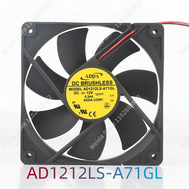 Authentic ADDA 12025120X120X25MM 12CM AD1212LS-A71GL 12V 0.24A case power supply silent cooling fan