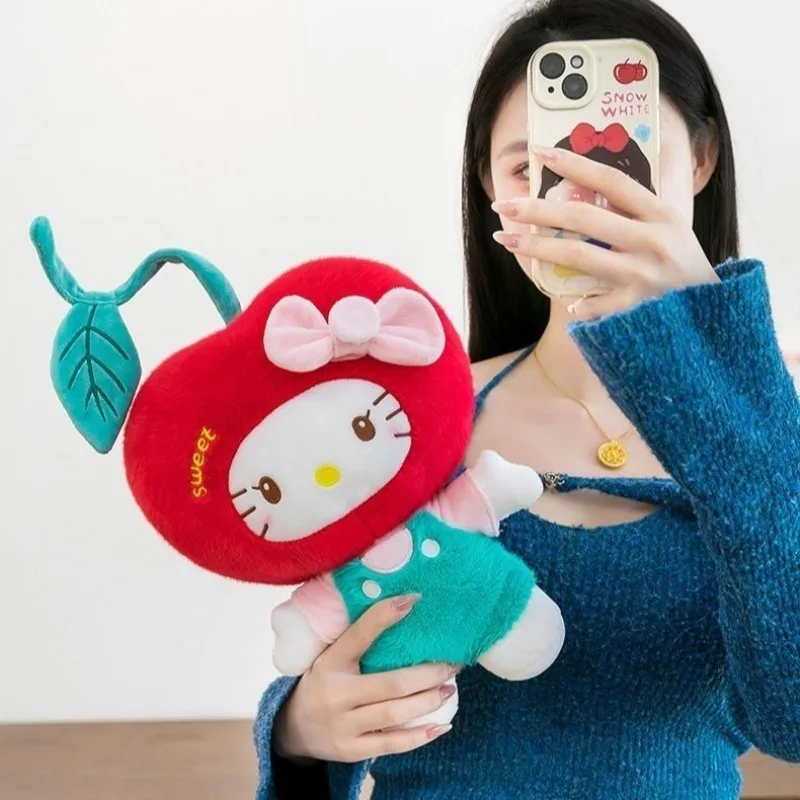 Kawaii Hello Kitty Sanrio Children Lovely Cartoon Plush Toys Student Room Decor Throw Pillow Doll Christmas Gift for Girls