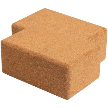 1/2Pcs Cork Yoga Blocks Non-Slip&Anti-Tilt Block Training Exercise Fitness Dance Tool for…