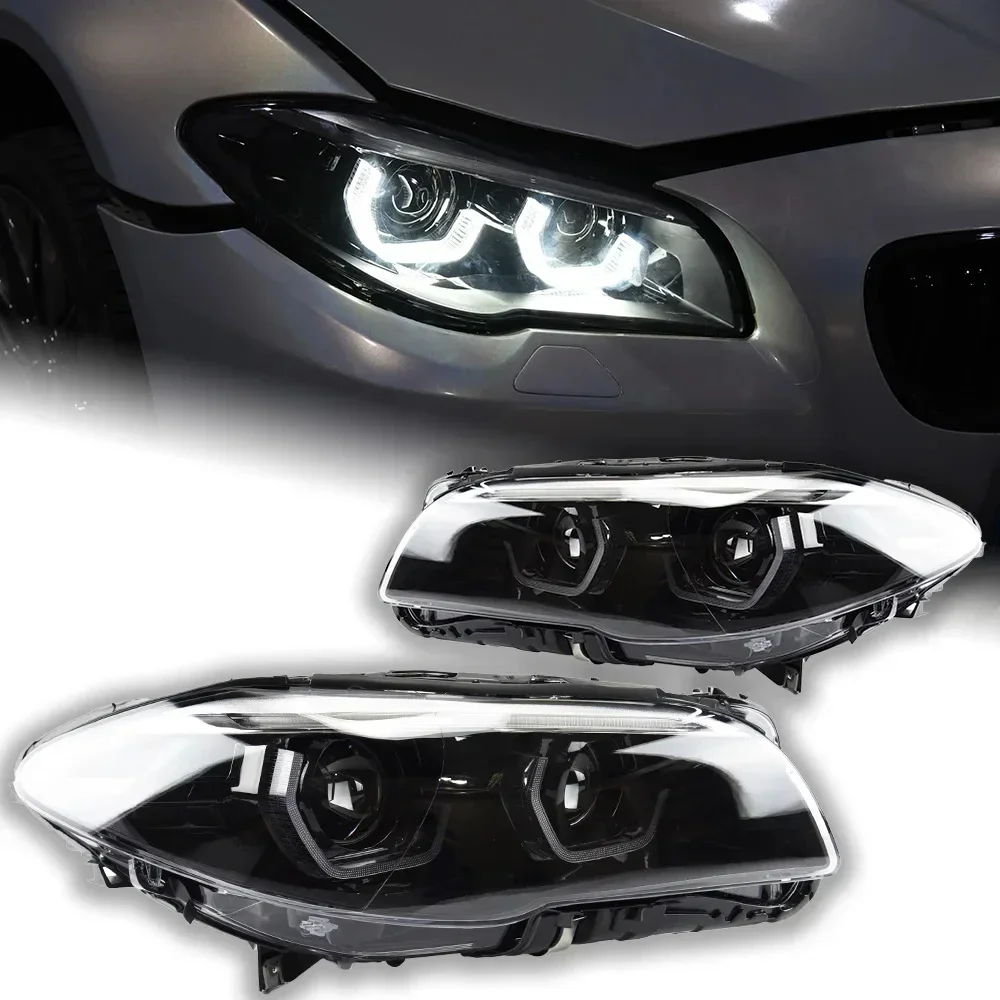 Car Styling Head Lamp for F10 Headlights 2010-2016 520i 525i 530i F18 LED Headlight DRL Projector Lens Auto Accessories