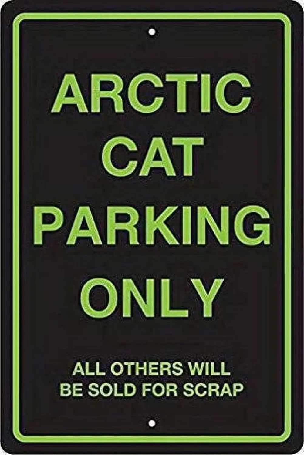 Tin Signs Arctic Cat Parking Only Wall Pain G Vintage Art for Bar Garage Cafe Home Funny Poster Club Sign Hanging - Met