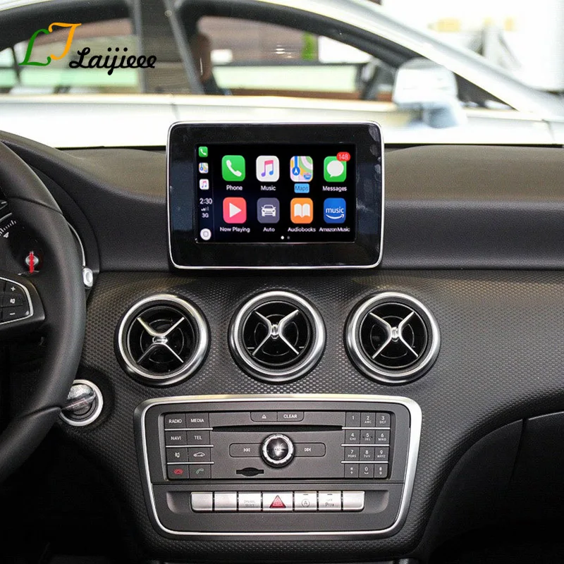 لعبة سيارة لاسلكية لسيارة Mercedes Benz MB GLA X156 2014 ~ 2020 / Apple CarPlay Android Auto Mirror Support لكاميرا الرؤية الخلفية الأمامية #5