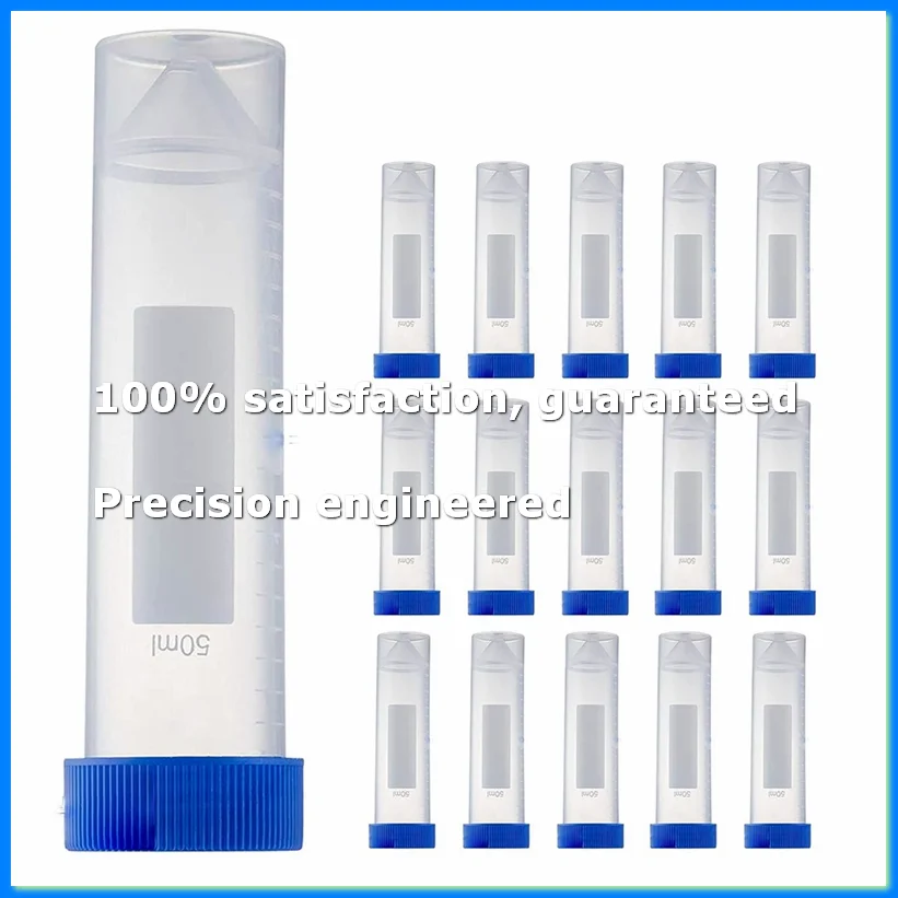 

Self Standing Centrifuge Tubes 50ML, [50 Pack] Plastic Test Tube with Screw Caps, 50ML Sterile Test Tubes with Lids-A23R