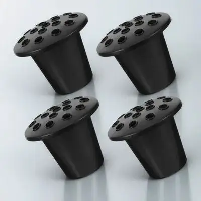 

Набор из 4-х элегантных пластиковых ваз-урн для цветов на кладбище, с 16 отверстиями, для поминального декора на открытом воздухе