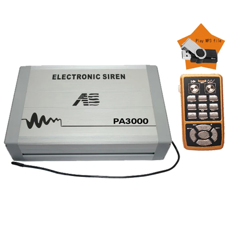 

Good price 400W 12V PA3000 horn siren amplifier for fire ambulance car with speaker