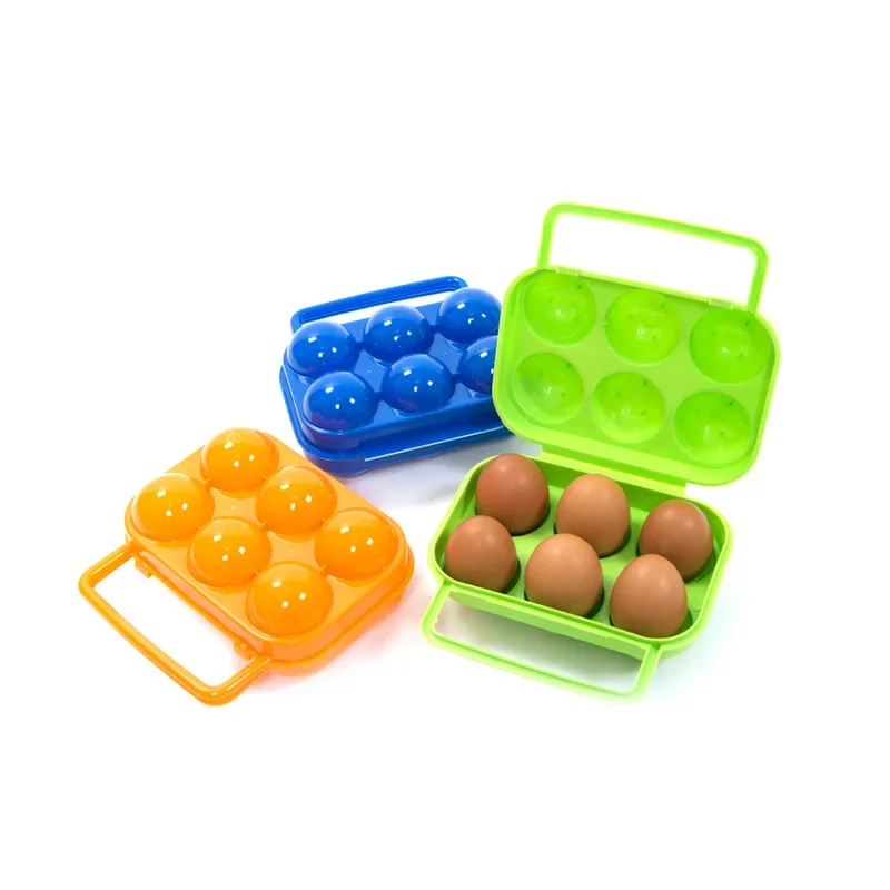 2/4/6/12 Grid Egg Storage Box Portable Egg Holder Container for Outdoor Camping Picnic Eggs Box Case Kitchen Organizer Case