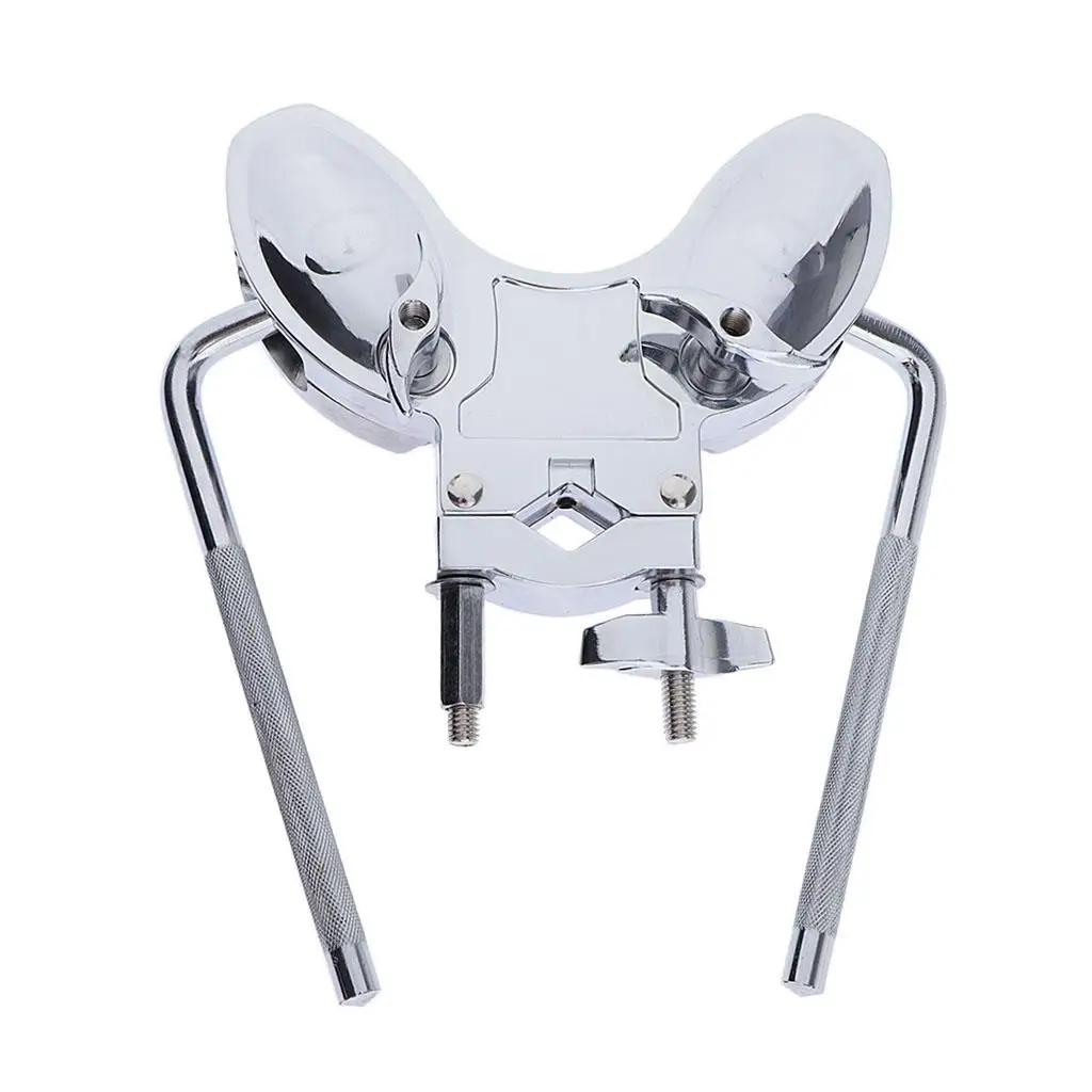 Solid Double Tom Holder Stand Bracket Drum Set Mount Hardware Parts