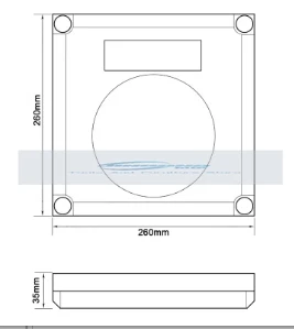 RS232 Fixed ID Reader for Livestock Panel 26*26cm Size Range up to 70cm 134.2 kHz HDX Fdx-B  cattle Goat