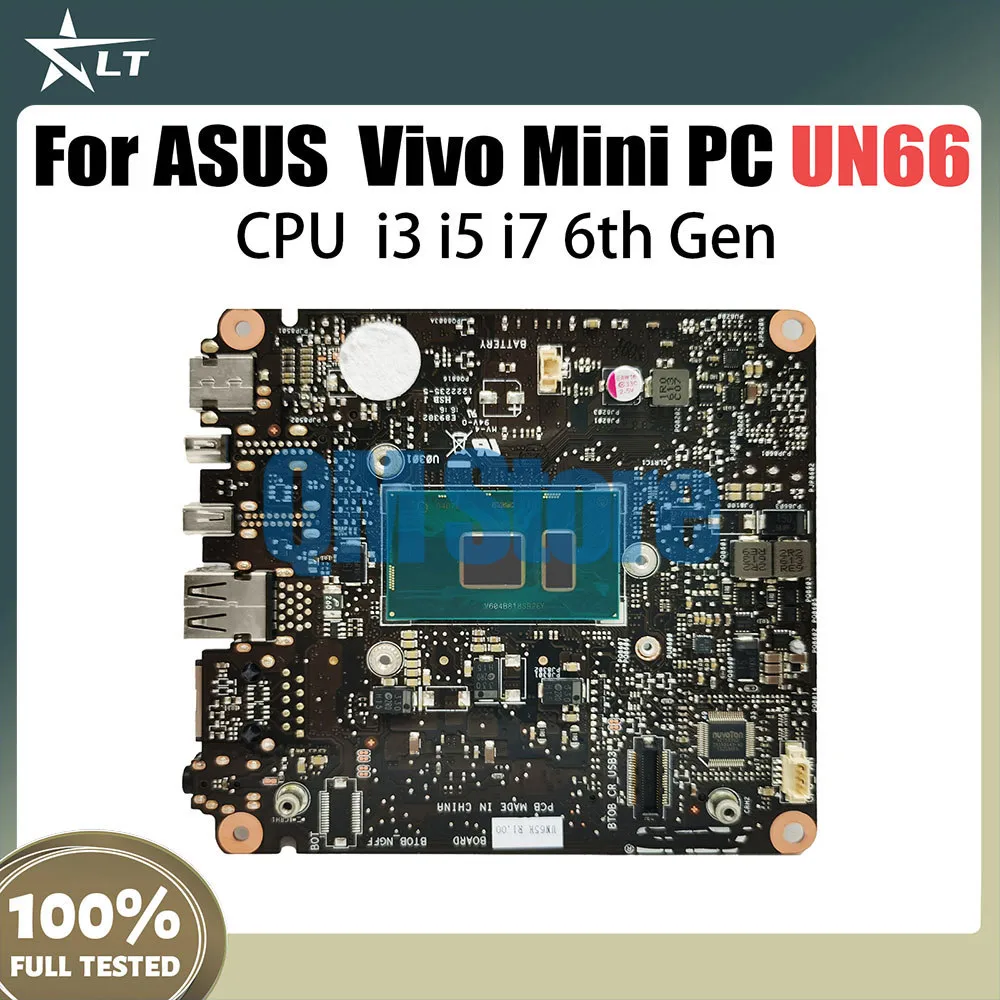 

UN66 Laptop Mainboard For ASUS Vivo Mini PC UN66 Mini HD Computer Motherboard With i3 i5 i7 6th Gen CPU