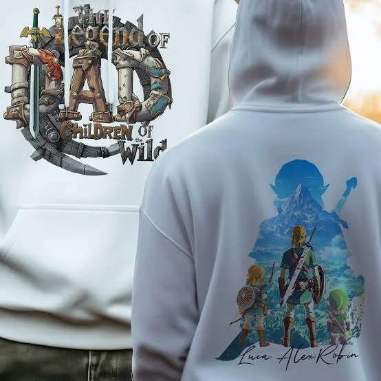 The Legend of Zelda 40th Anniversary Hoodie Black Print Pullover Sweatshirt Men Women Game Link Graphic Hoodies Streetwear