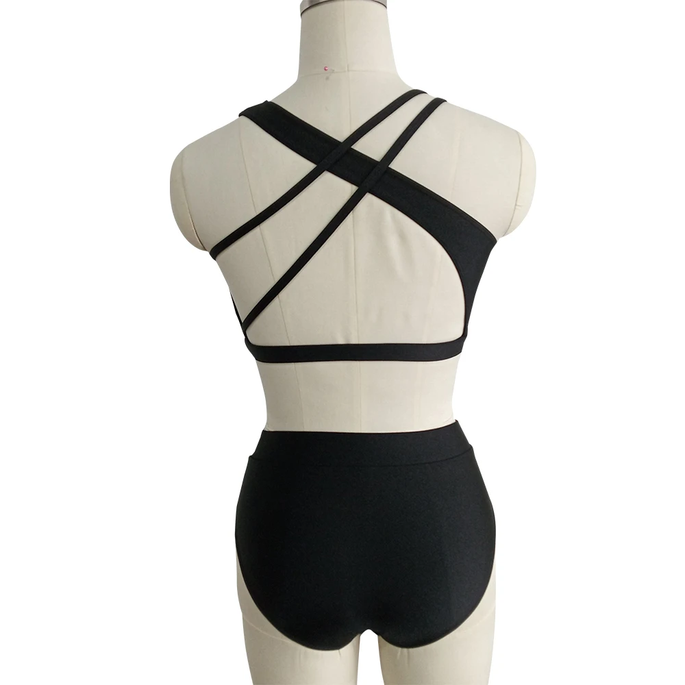 Kindermeisjes Detailhandel En Groothandel Nylon/Lycra Mesh Moderne Dans Ballet Body Suit Training Pak Dansschool Groep Performance