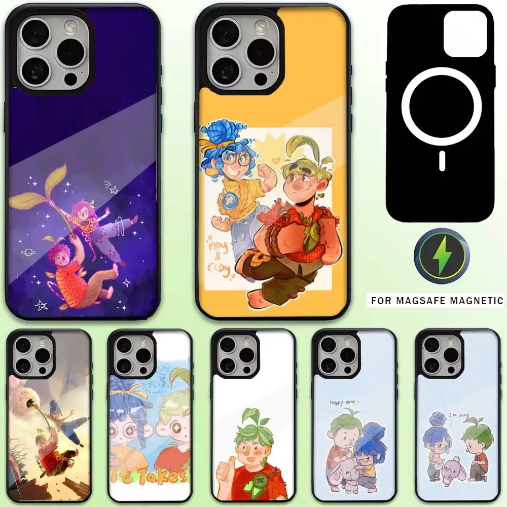 

Game It Takes T-Two Phone Case For iPhone17,16,15,14,13,12,11 Plus,Pro Max Magnetic For Magsafe Wireless Charging