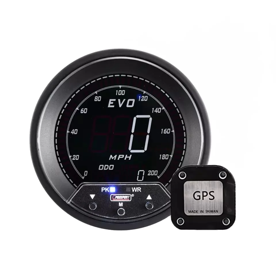 New 85mm GPS Function Digital Speedometer MPH Odometer Plastic 12V for Cars Vehicles Replacement