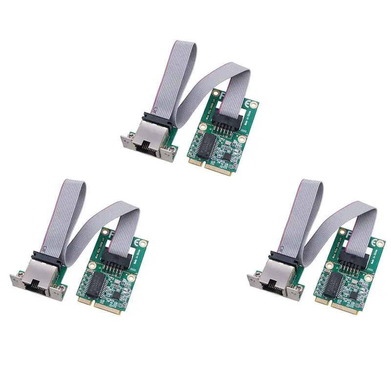 

Classic-3X New Mini PCI-E Network Card 1000Mbps Gigabit Ethernet NIC Adapter RTL8111F PCI Express 10/100/1000M RJ45 LAN