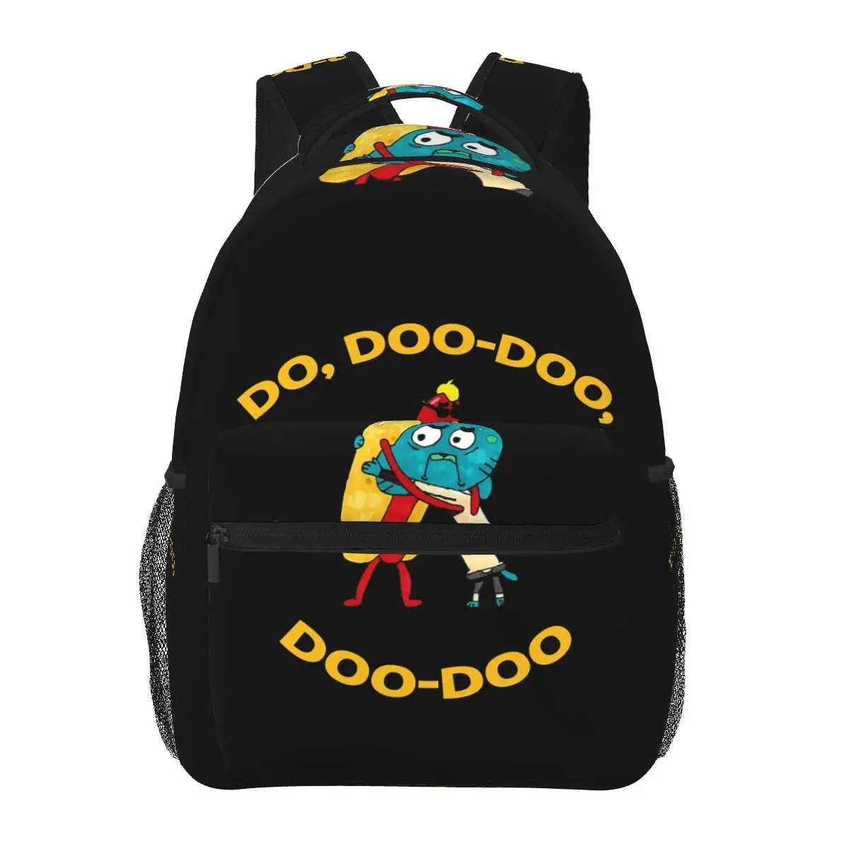 

Hot Dog Guy And Gumball Awkwardly Hugging Backpack Hot Sale Daypack Children BookBag School Bag Shoulder Bags for Men Women