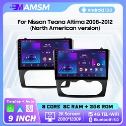 MAMSM Android 12 Car Radio For Nissan Teana Altima 2008-2012 Car Multimedia Video Player Navigation Stereo GPS Carplay Autoradio