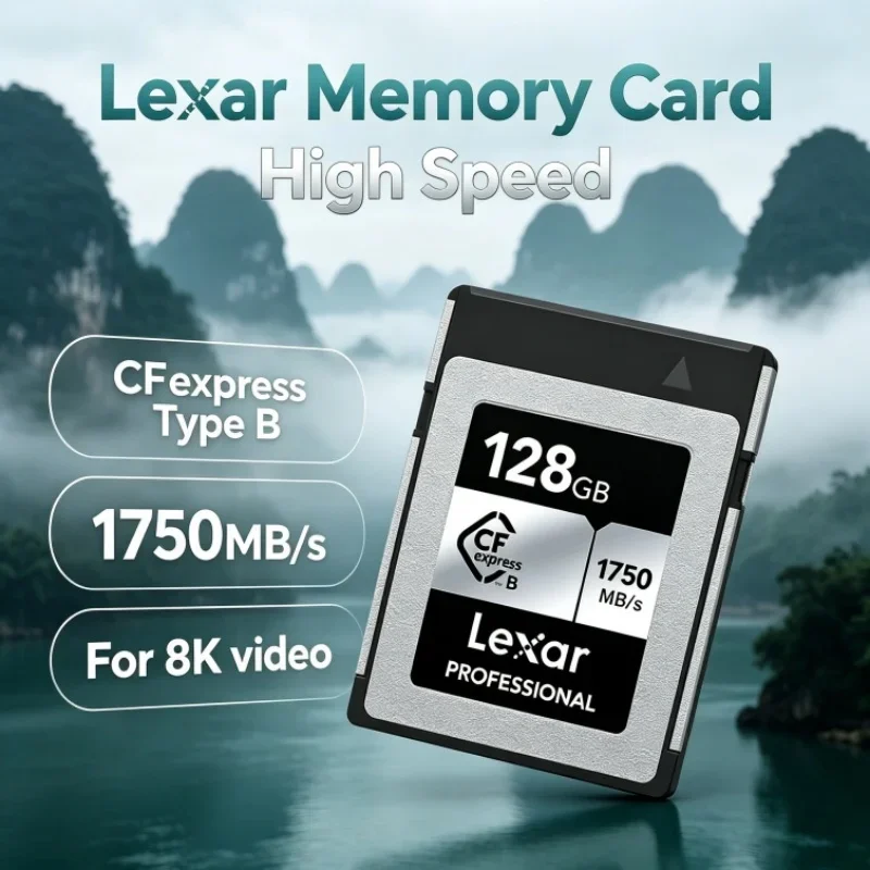 Lexar CFexpress Type B Memory Card CF express Type B Card Storage Card 128GB 256GB 512GB Read 1750MB/s For DSLR Camera