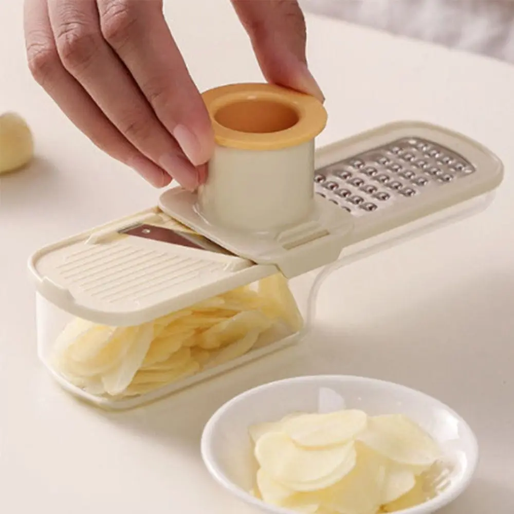 Portable 3in1 Garlic Ginger Grinder Manual Kitchen Gadget Garlic Press Mini Garlic Mashing for Crushing Spices Herbs Garlic