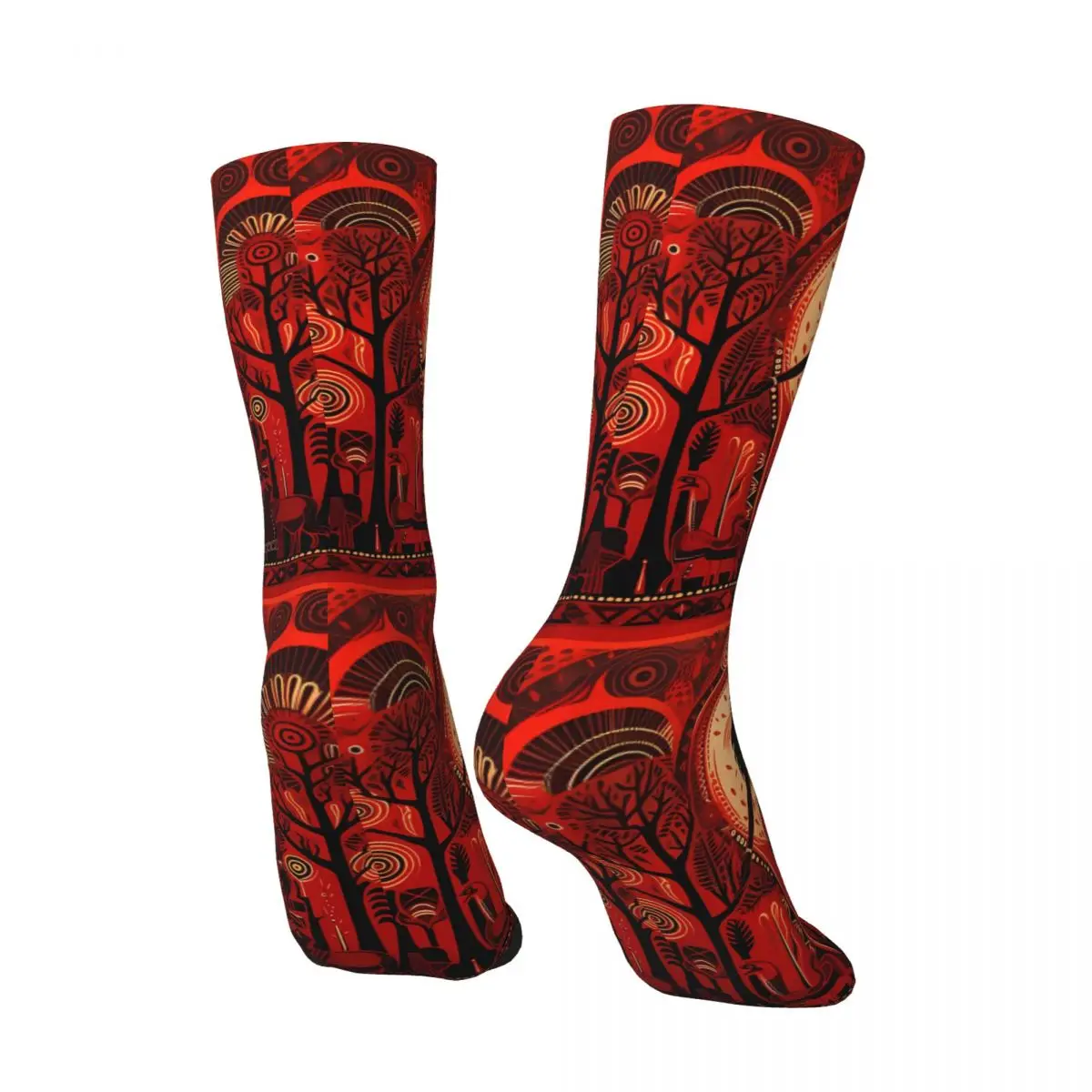 African Women Sock Printed Man Polyester