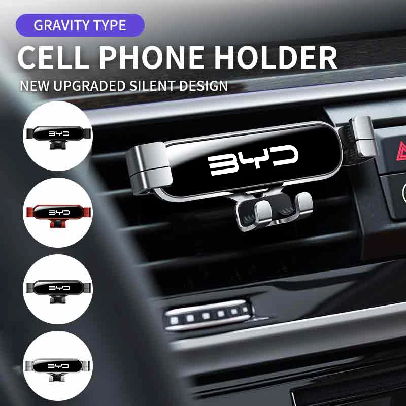 

Car Cell Phone Holder Vent Gravity GPS Bracket Phone Support Accessories For BYD M6 G3 G5 T3 F3 I3 F0 F6 S6 S8 E5 E6 G6 L3 S7