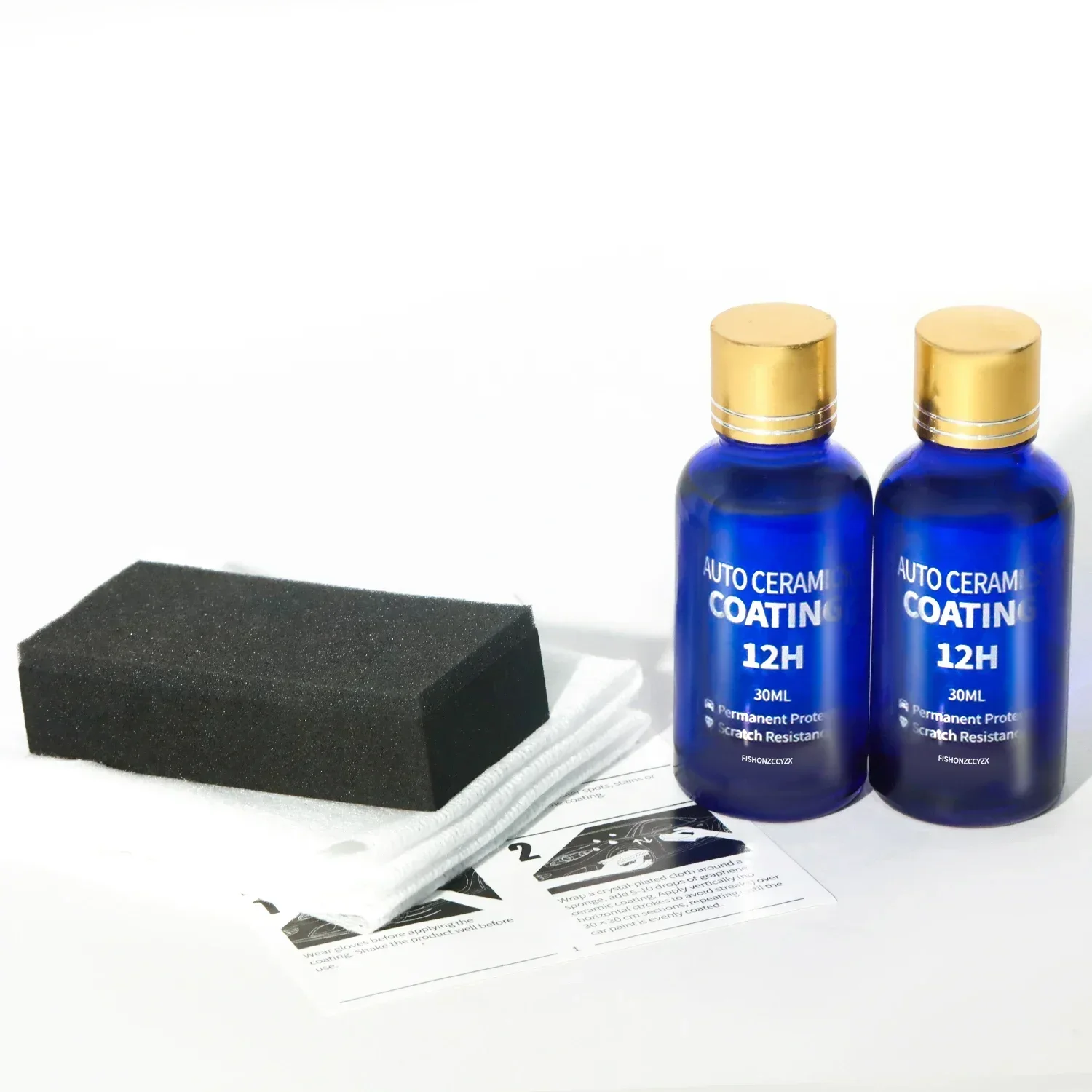 2 قطعة 12H طلاء السيارة تلميع الشمع المضادة للخدش حماية الطلاء 5 سنوات ضمان لامع إطالة Paintworks السيراميك الزجاج